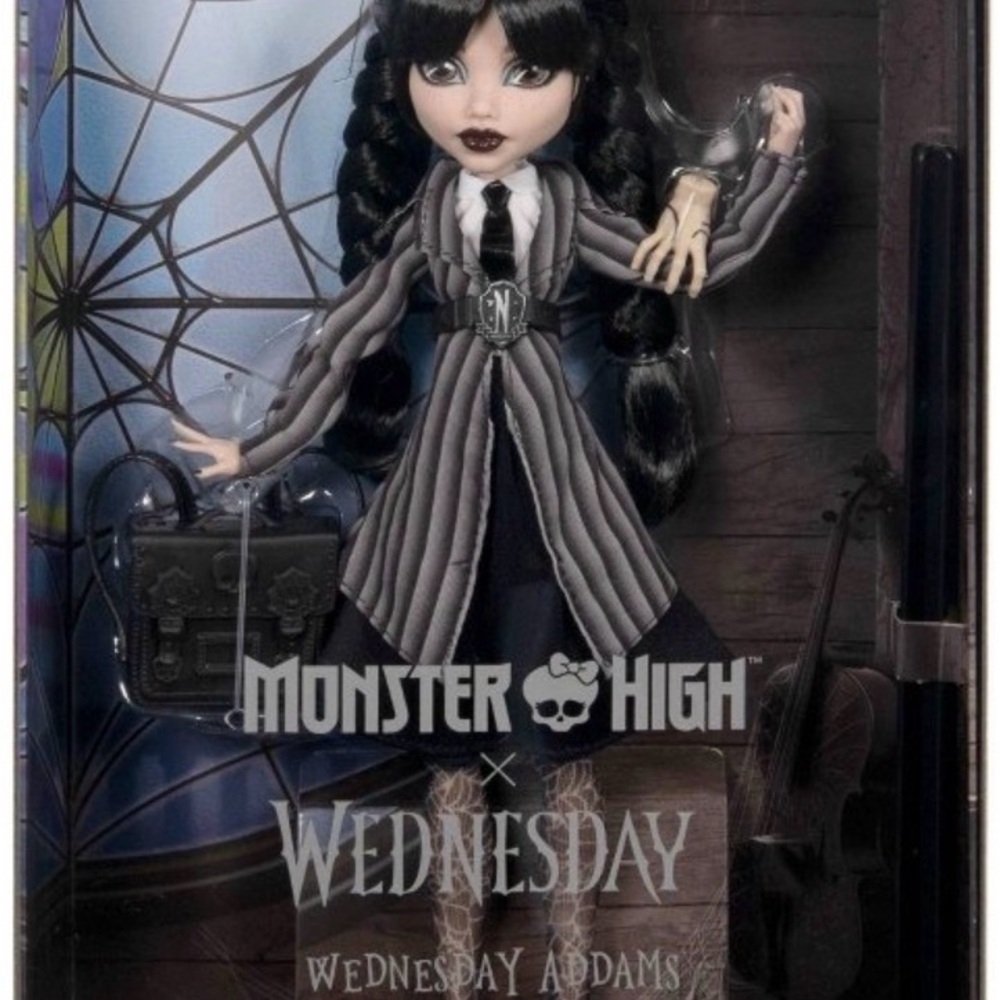 Monster High Wednesday Addams Doll Mattel Collector Edition NIB - Picture 7 of 13